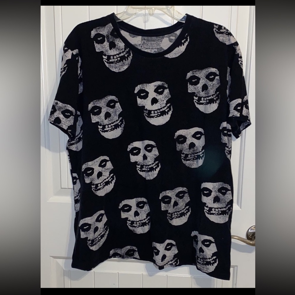 MISFITS SKULL tshirt face all over